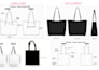 create luxury tote bag tech pack for manufacturers
